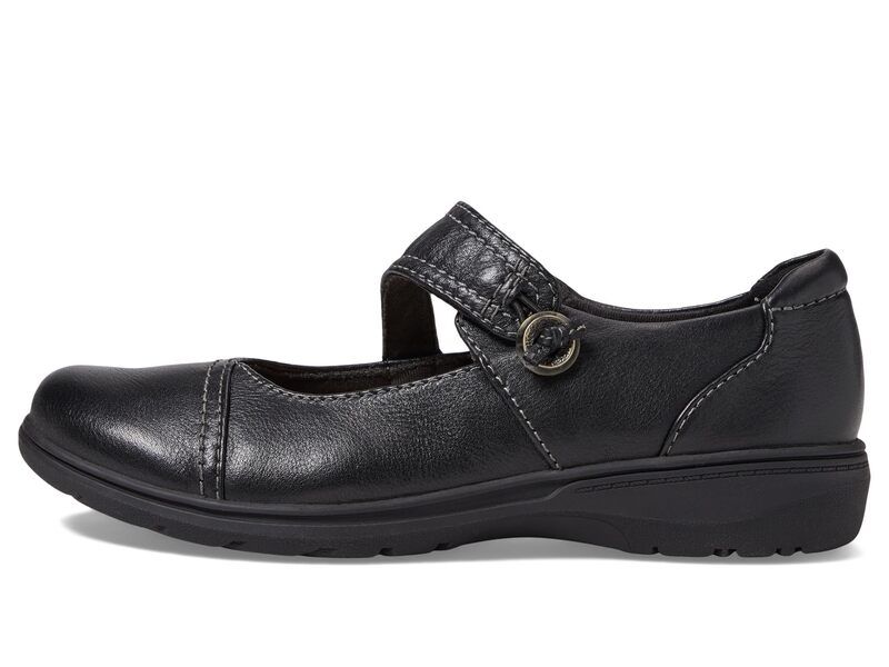 クラークス レディース シューズ サンダル Clarks Carleigh Jane Black Leather ブラック