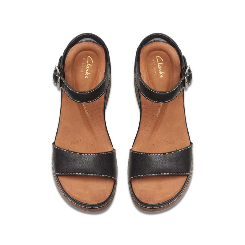 クラークス レディース シューズ サンダル Clarks Kassanda Lily Black Leather ブラック クラークス レディース シューズ サンダル Clarks Kassanda Lily Black Leather ブラック
