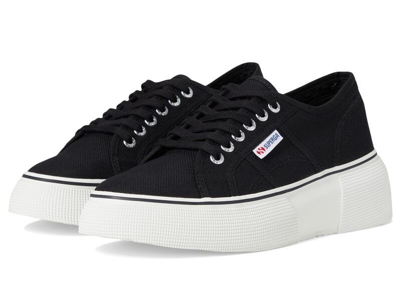 スペルガ レディース シューズ スニーカー Superga 2287 Bubble Line BlackWhite ホワイト
