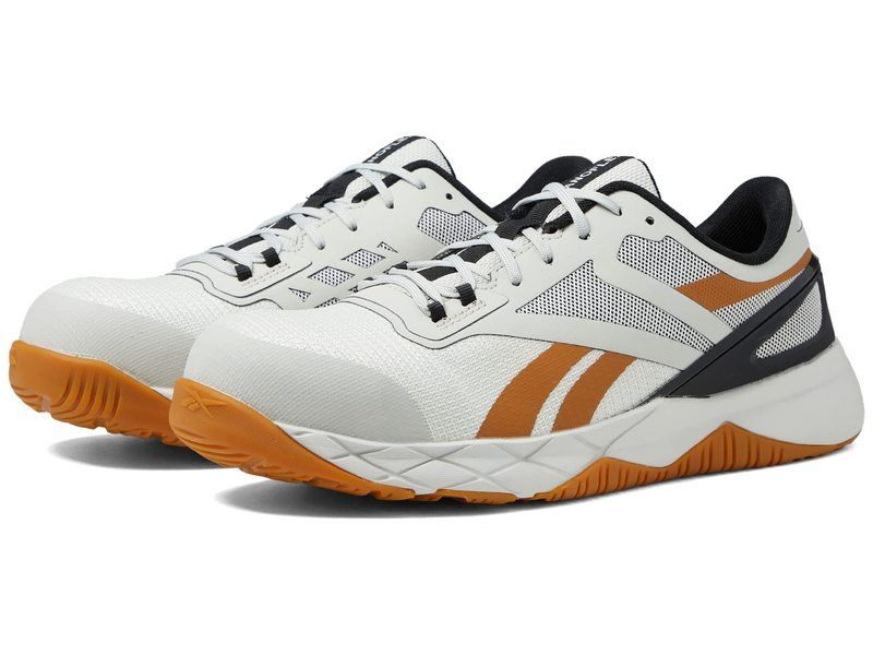 リーボック メンズ シューズ スニーカー Reebok Work Nanoflex TR EH Comp Toe Beige ベージュ