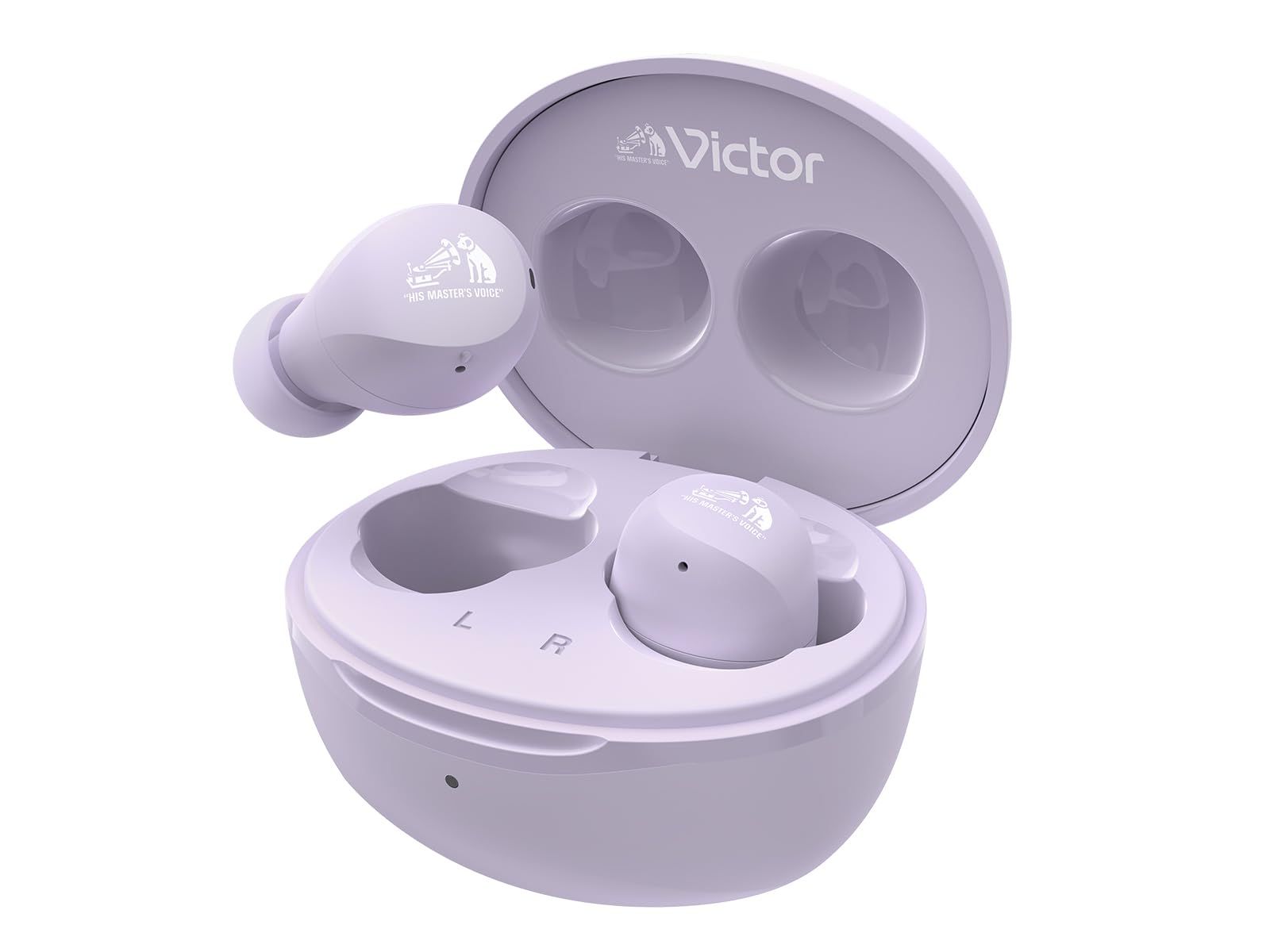 JVCケンウッド Victor HA-A6T-V ワイヤレスイヤホン Bluetooth Ver.5.4 合計23時間再生 マイク付き 小型 軽量 防水 パープル HA-A6Tp 8274ea90