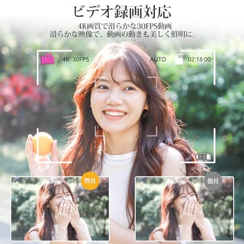 デジカメ 【2026最新 写真8K 6400万画素】デジタルカメラ 動画撮影4K 18倍デジタルズーム コンパクトデジタルカメラ 180度回転可能 自撮り便利 2つのLED補助ライトを搭載 digital camera 携帯便利 学生 初心者 c4928099 デジカメ 【2026最新 写真8K 6400万画素】デジタルカメラ 動画撮影4K 18倍デジタルズーム コンパクトデジタルカメラ 180度回転可能 自撮り便利 2つのLED補助ライトを搭載 digital camera 携帯便利 学生 初心者 c4928099