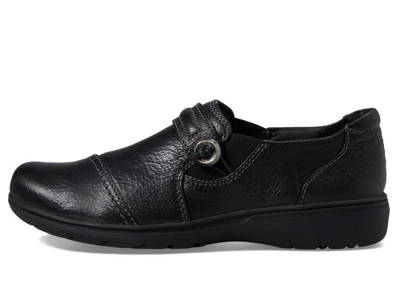 クラークス レディース シューズ サンダル Clarks Carleigh Pearl Black Leather ブラック クラークス レディース シューズ サンダル Clarks Carleigh Pearl Black Leather ブラック