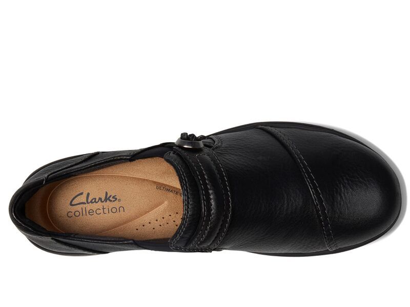 クラークス レディース シューズ サンダル Clarks Carleigh Pearl Black Leather ブラック クラークス レディース シューズ サンダル Clarks Carleigh Pearl Black Leather ブラック