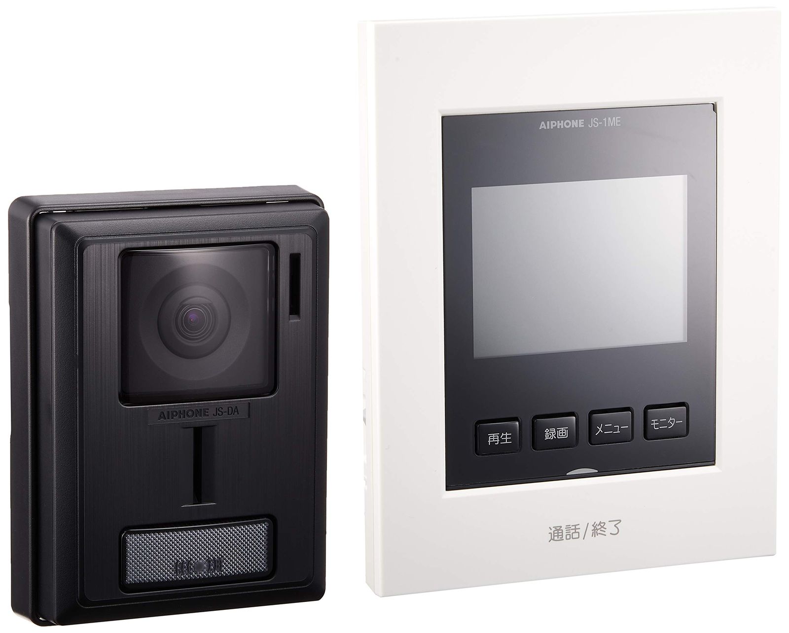 アイホン インターホン ドアホン テレビドアホン カメラ付き玄関子機 モニター付き親機 わかりやすい画面表示 カメラレンズ調整可能 JS-12Ep 5898b444