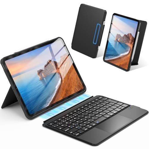 【最新型】Omikamo iPad A16 第11世代/10世代 キーボード ケース 標準JIS日本語配列 軽量 iPad air 11インチ ケース キーボード M4/M3/M2対応 超高精度タッチパッド アイパッド Pro 11インチ 第 8e9d2620