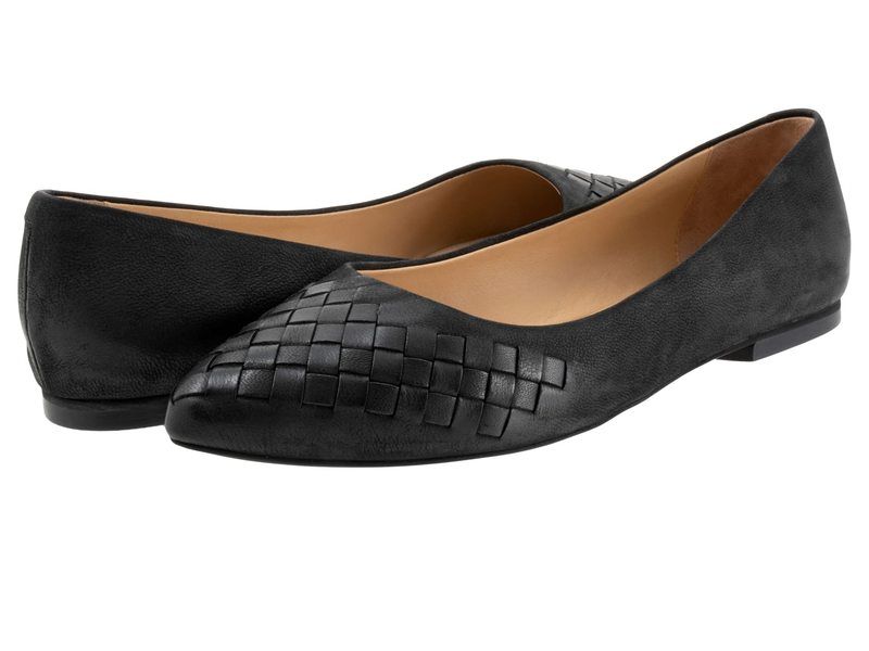 トロッターズ レディース シューズ サンダル Tシャツ Trotters Estee Woven Black Nubuck ブラック