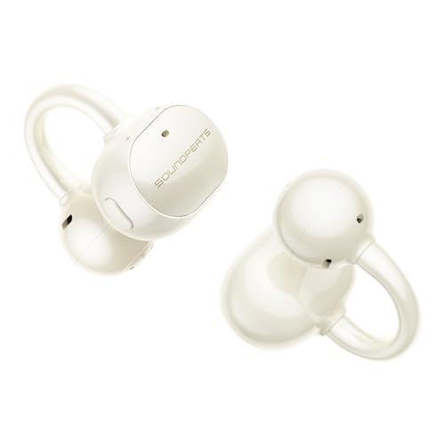 SOUNDPEATS(サウンドピーツ) UU2イヤーカフ イヤホン LDAC対応/ハイレゾ/最大42時間再生/Bluetooth6.0/12mm径チタンコーティング振動板/ デュアルマグネット/物理ボタン/アプリSOUNDPEATS対応 3D e0050de3