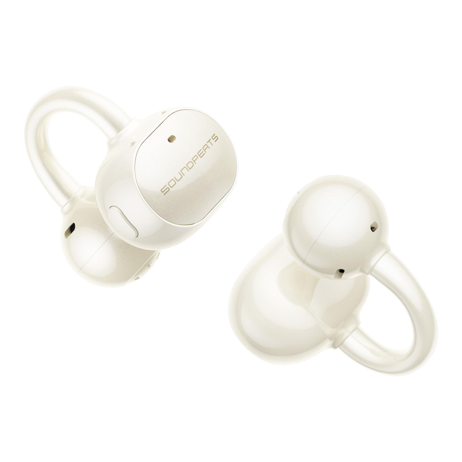 SOUNDPEATS(サウンドピーツ) UU2イヤーカフ イヤホン LDAC対応/ハイレゾ/最大42時間再生/Bluetooth6.0/12mm径チタンコーティング振動板/ デュアルマグネット/物理ボタン/アプリSOUNDPEATS対応 3D e0050de3