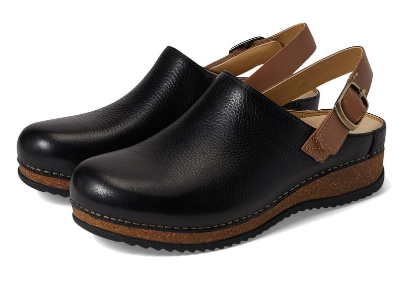 ダンスコ レディース シューズ サンダル Dansko Merrin Black Waxy Mill ブラック
