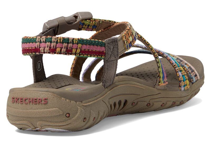 スケッチャーズ レディース シューズ サンダル SKECHERS Reggae Sew Me Taupe Multi トープ