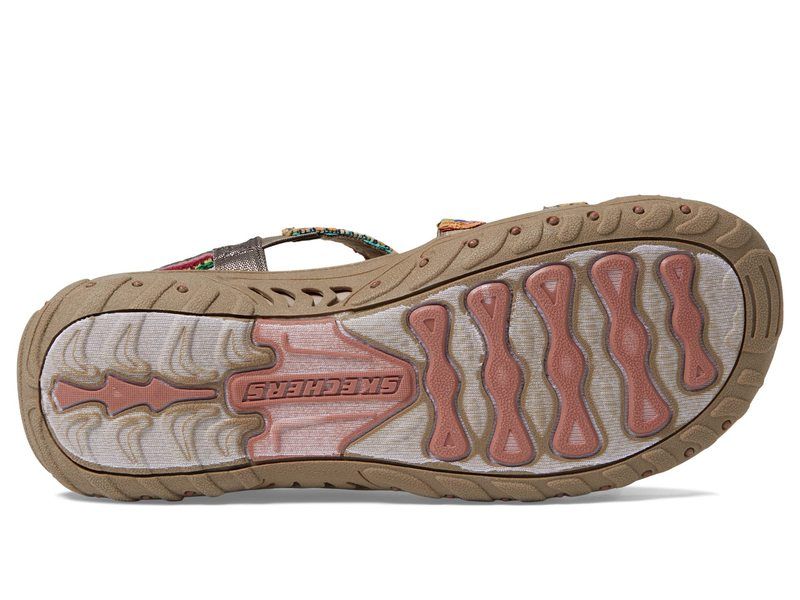 スケッチャーズ レディース シューズ サンダル SKECHERS Reggae Sew Me Taupe Multi トープ