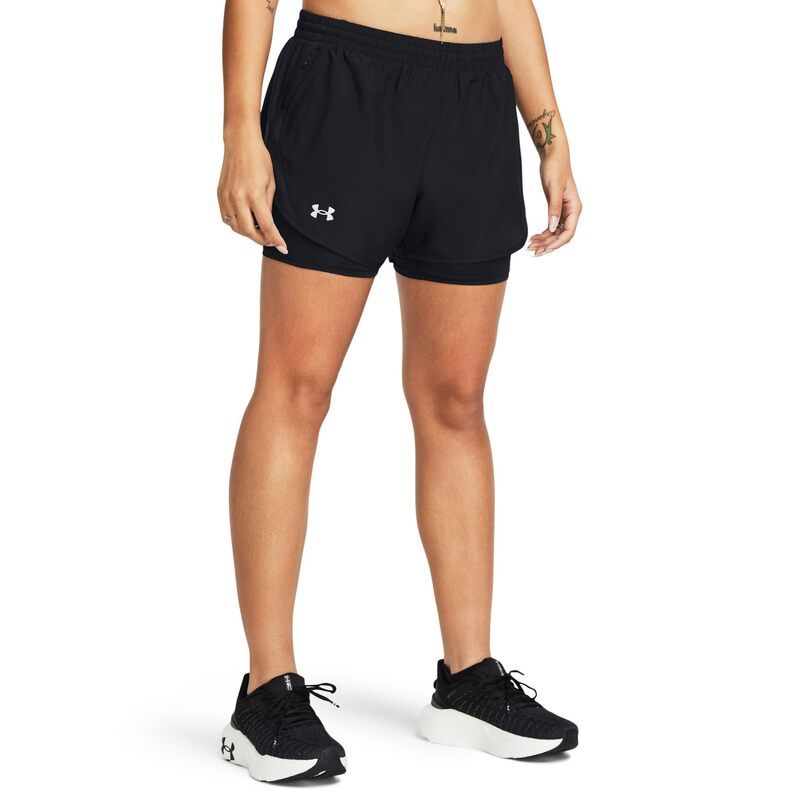 アンダーアーマー レディース ボトムス ハーフパンツ・ショーツ ショートパンツ Under Armour Fly By 2in1 Shorts BlackBlackRef ブラック