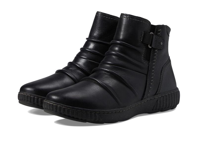 クラークス レディース シューズ ブーツ・レインブーツ Clarks Caroline Orchid Black Leather ブラック