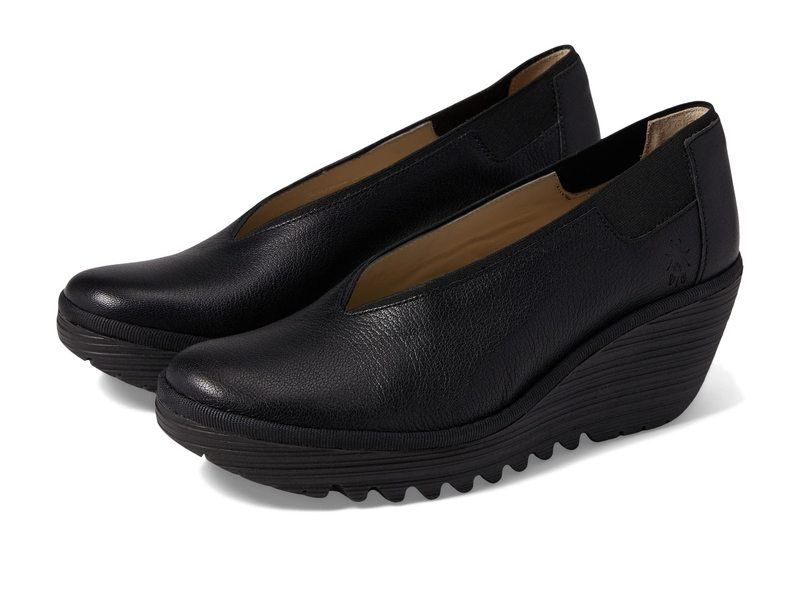 フライロンドン レディース シューズ ヒール FLY LONDON YOZA438FLY Black Mousse ブラック