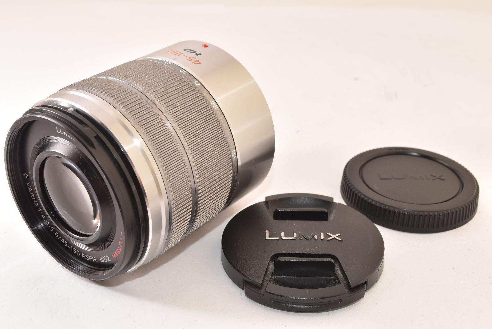 ★美品★ Panasonic パナソニック LUMIX G VARIO 45-150mm F4.0-5.6 ASPH. H-FS45150 シルバー 2605109