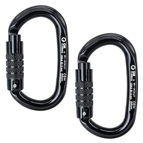 【新品】GM CLIMBING UIAA CE認証 24kN ロッキングカラビナ オーバル型 航空機級のアルミ製 登山 クライミング ビレイ アーボリスト ツリークライミング 3種類ロックあり スクリューロック/オートロック/トリプルロック d10d39e9