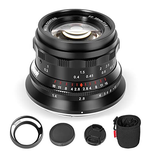 【新品】PERGEAR 35mm F1.4 フルサイズ マニュアルフォーカスレンズ 単焦点レンズ (Eマウント, ブラック) d14f2b38