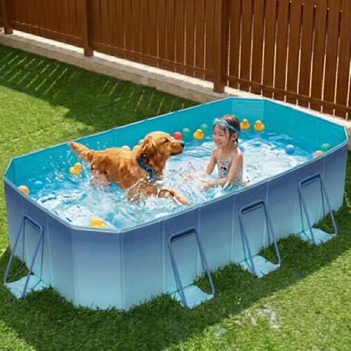 【新品】折りたたみプール 空気入れ不要 すぐ使える 大型プール 子供用 家庭用 コンパクト収納 簡単排水 庭 ベランダOK 日本語説明書【2026 新色登場】iimono117 (アイスブルー, 2.6m) 1bbdfb29