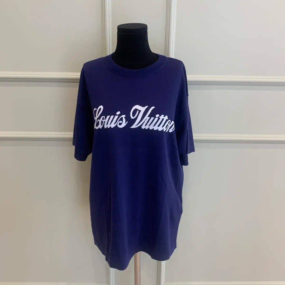 Louis Vuitton グラフィック メンズ 半袖 Tシャツ ネイビー XS