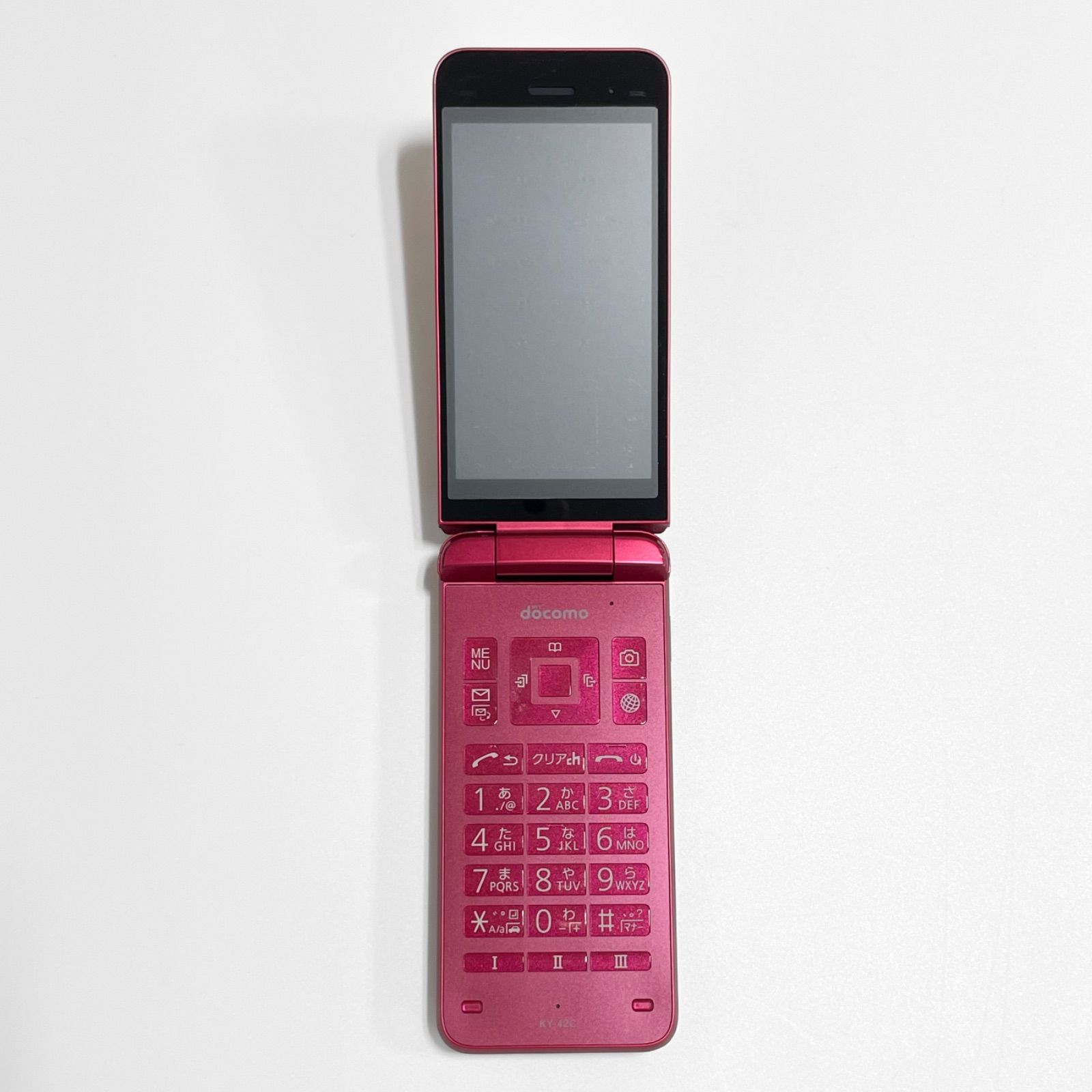 docomoケータイ KY-42C 中古美品 中古 DIGNO ケータイ KY-42C 8GB ドコモ ホワイト/ブラック/レッド [C+
