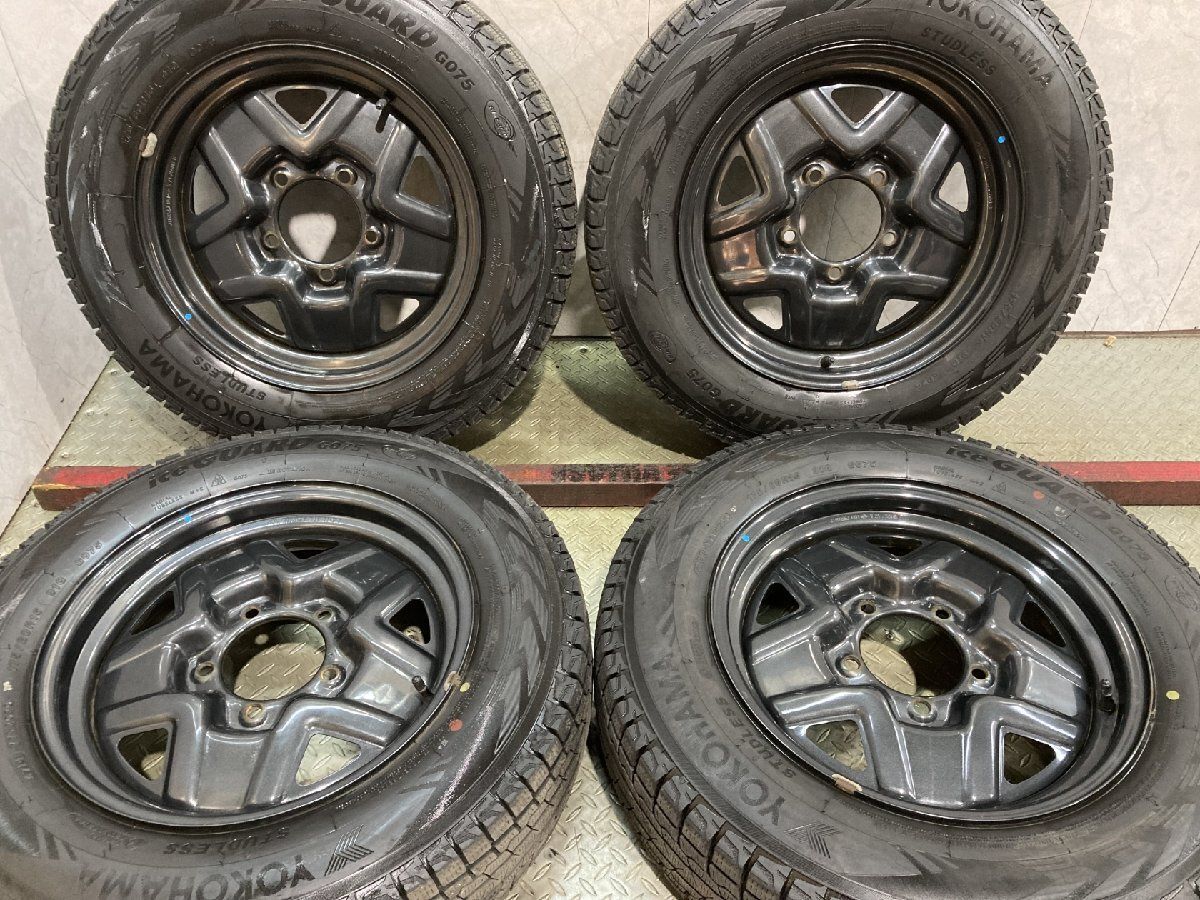 YOKOHAMA ice GUARD G075 175/80R16】スタッドレス【SUZUKI JB64