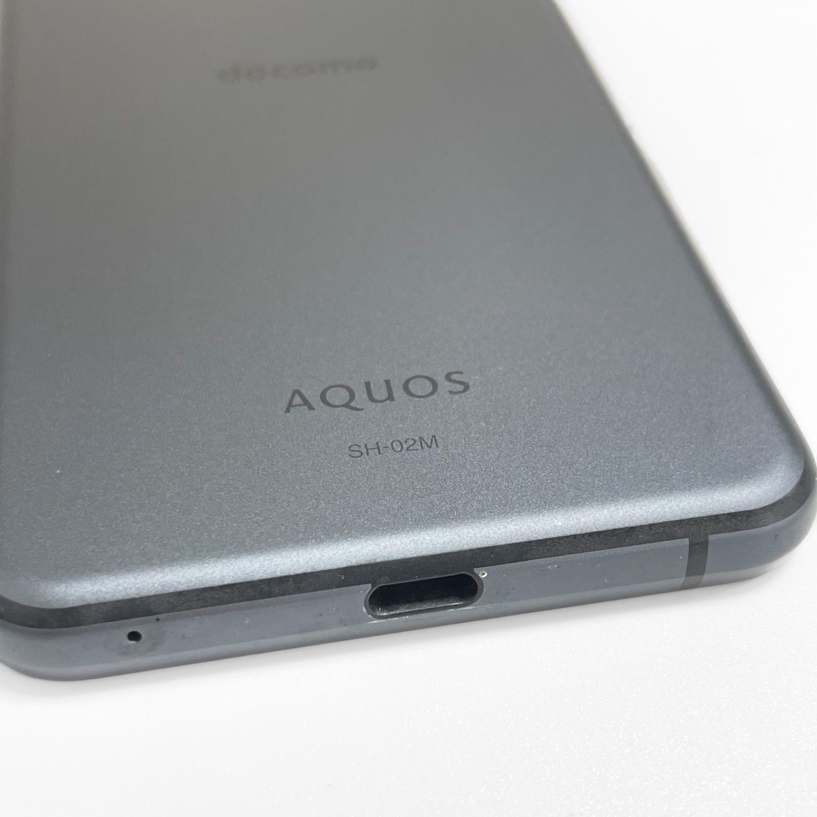 中古】AQUOS sense3 SH-02M ブラック バッテリー80％以上・良好 64GB 