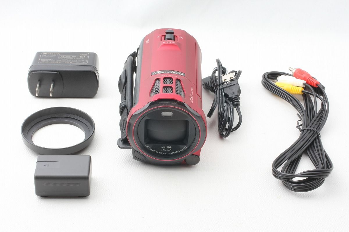 パナソニック Panasonic HC-VX992M アーバンレッド 付属品満載◇50594