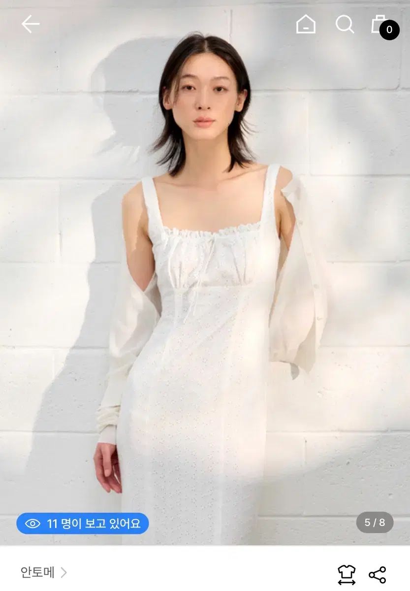 アン・トメ Lily Daisy アイボリー ONE PIECE 白 ロング丈ワンピース リゾートスタイル