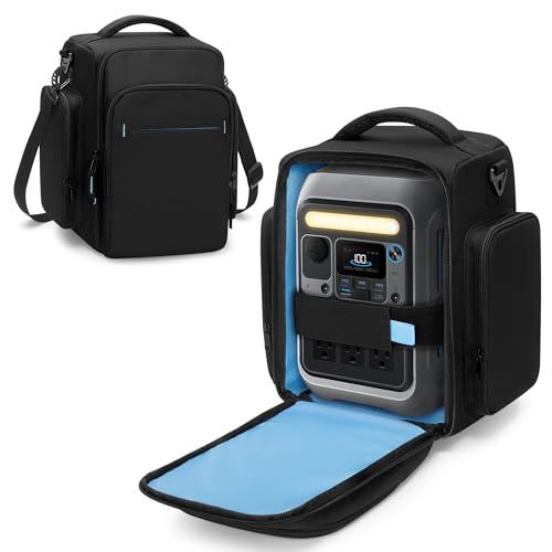 Trunab ポータブル電源 バッグ Anker SOLIX C300と互換性 ポータブル電源 ケース 複数ポケット付き ポー-タブル電源保護ケース キャンプ 外出や旅行用★m 9221b02a