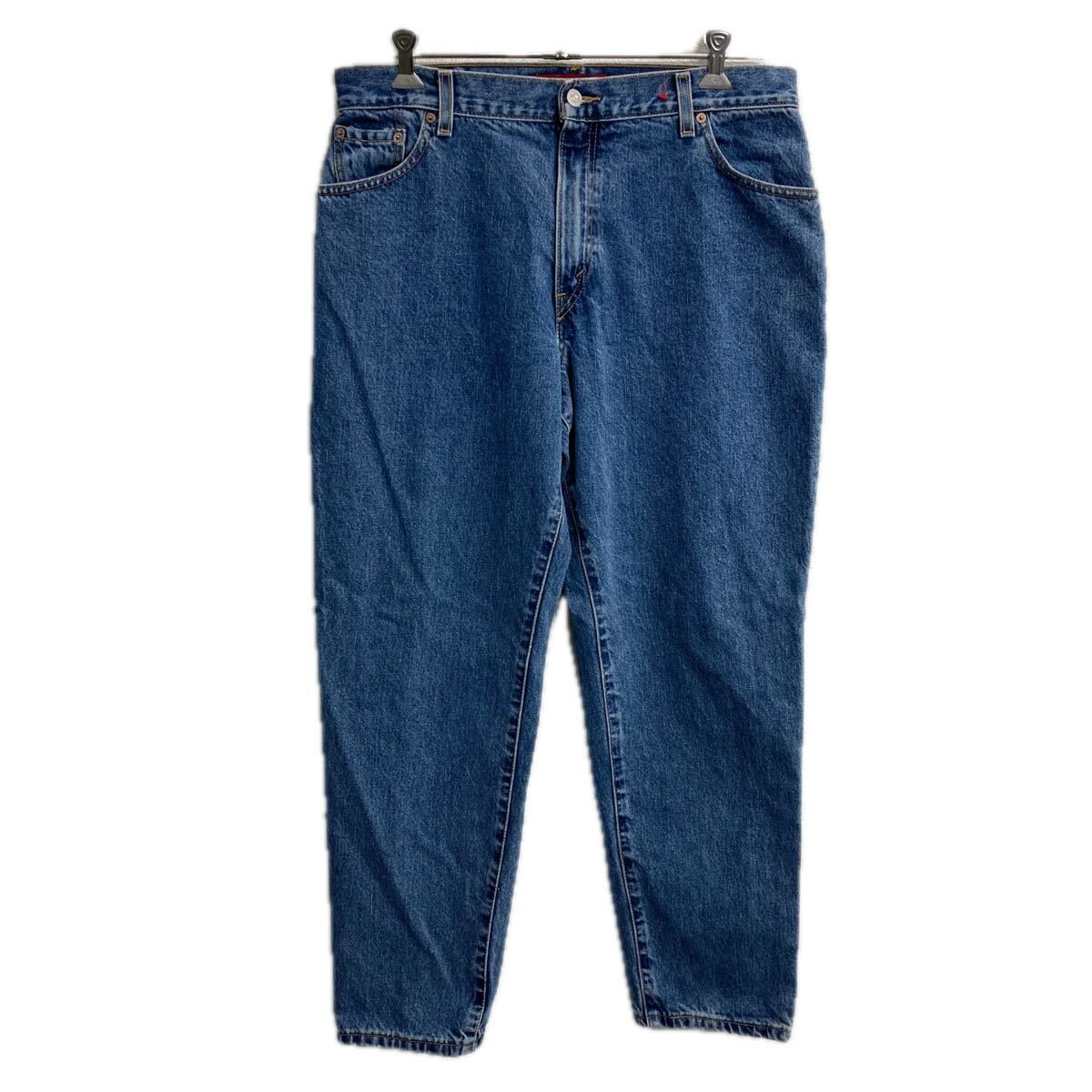メキシコ製 Levi's 550 デニムパンツ W34 ブルー リーバイス ジップアップ ゴールデンサイズ アメカジ デニム ジーンズ 2605-434