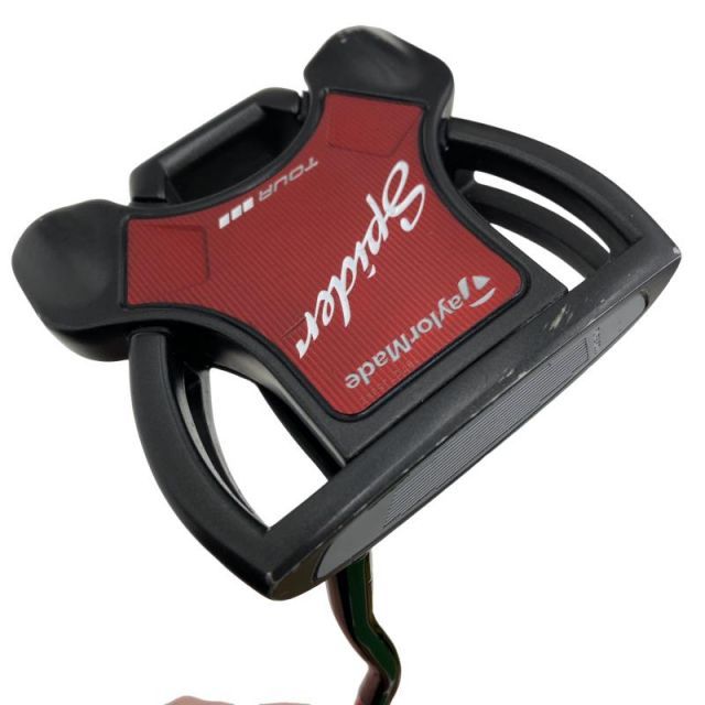 【中古】 テーラーメイド Spider Tour BLACK(サイトライン) ダブルベンド 33インチ パター PT スチール (フレックスその他) メンズ 男性用 右利き 右用 Cランク ゴルフクラブ