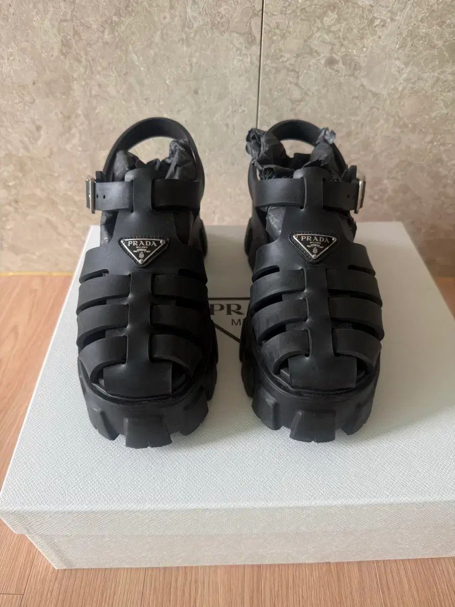 PRADA プラダ サンダル ラバー ソフト ケージ