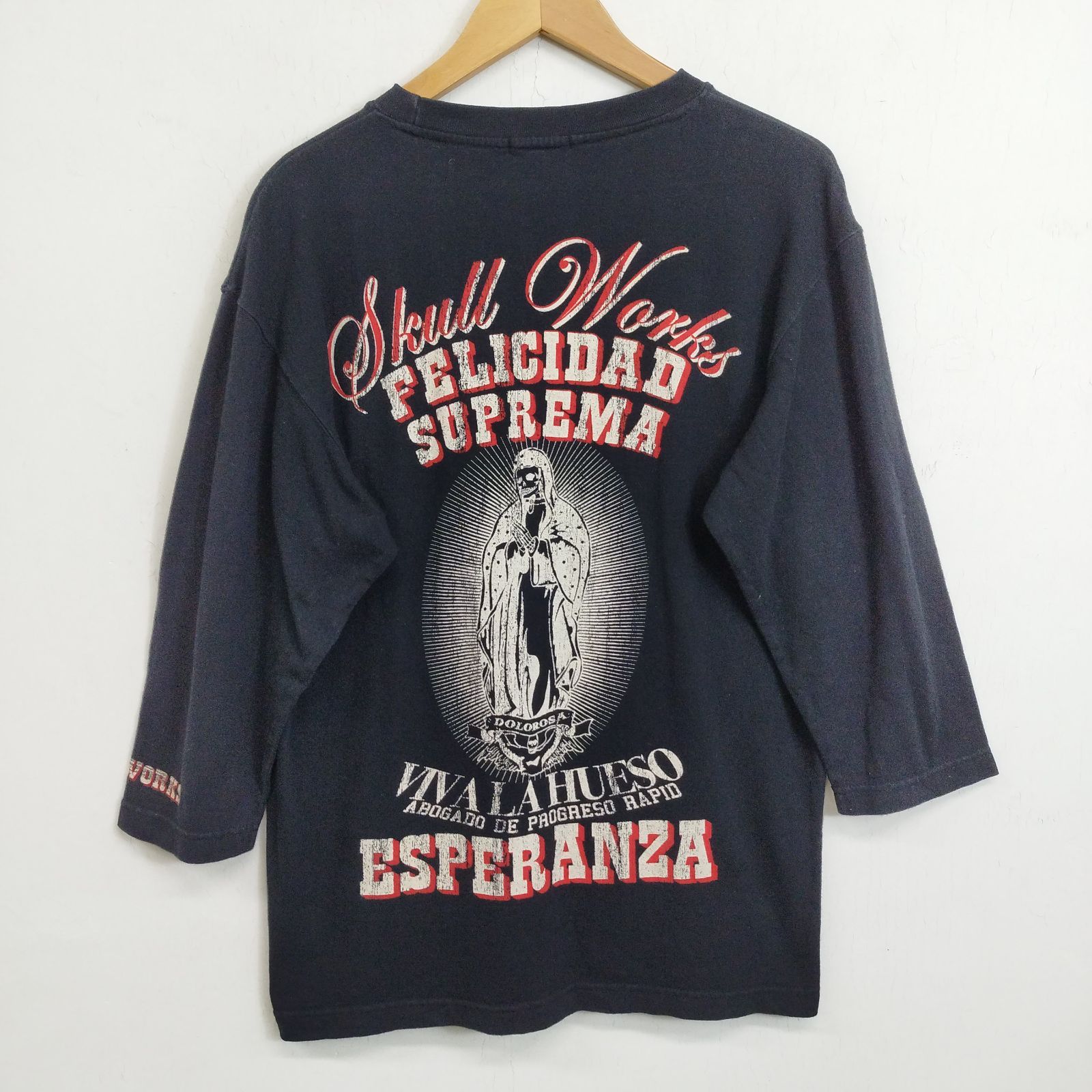 SKULL WORKS スカルワークス ロンT 長袖 Tシャツ 七分袖 マリア様 