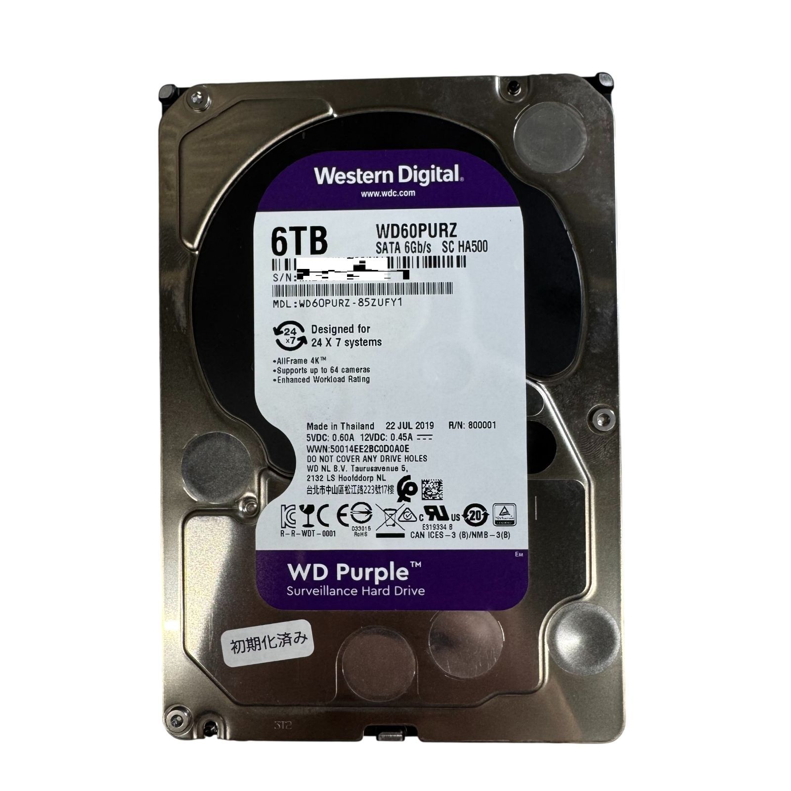 WesternDigital SATA 6TB WD60PURZ