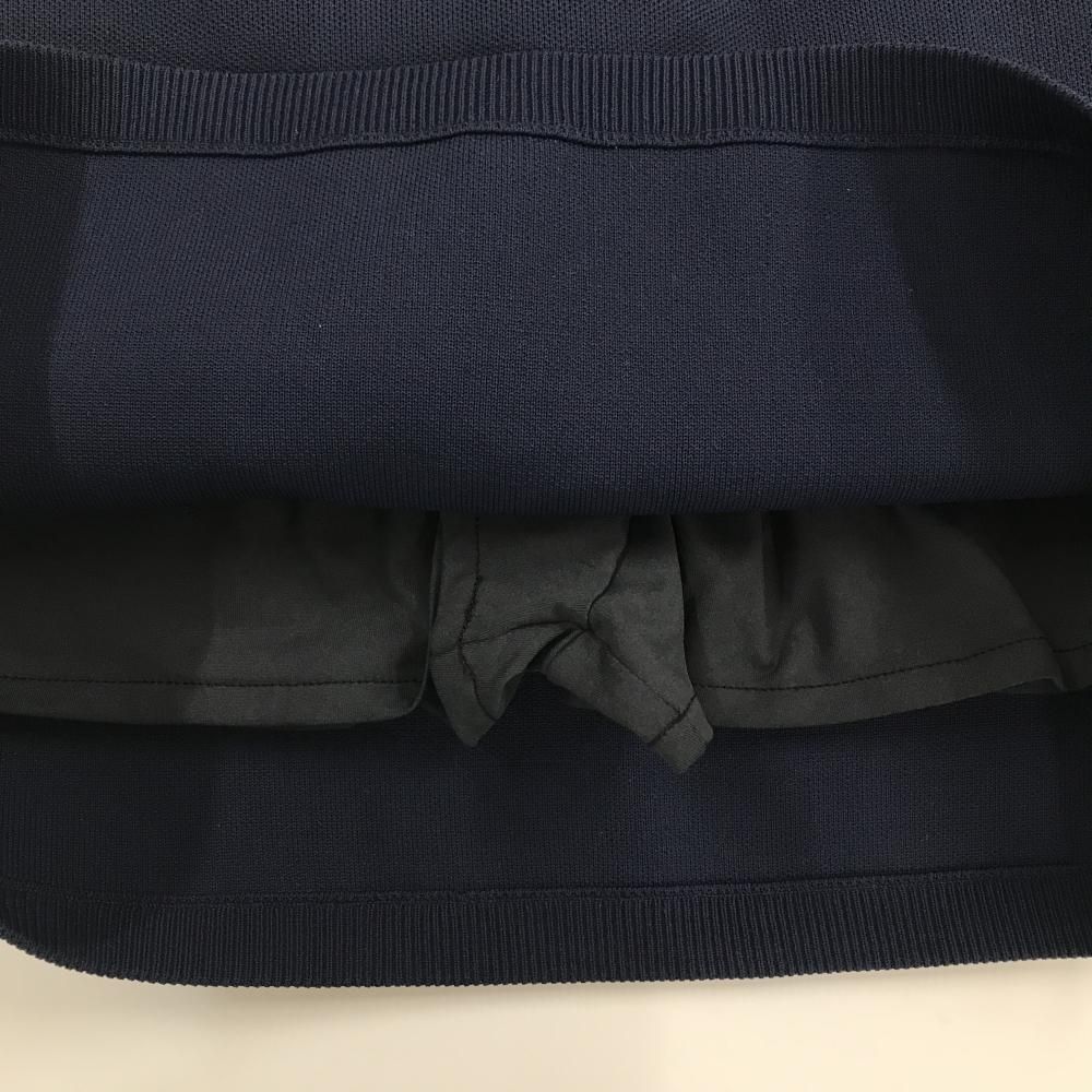 超美品】ブリーフィング ニットスカート ネイビー ウエストゴム＆調節