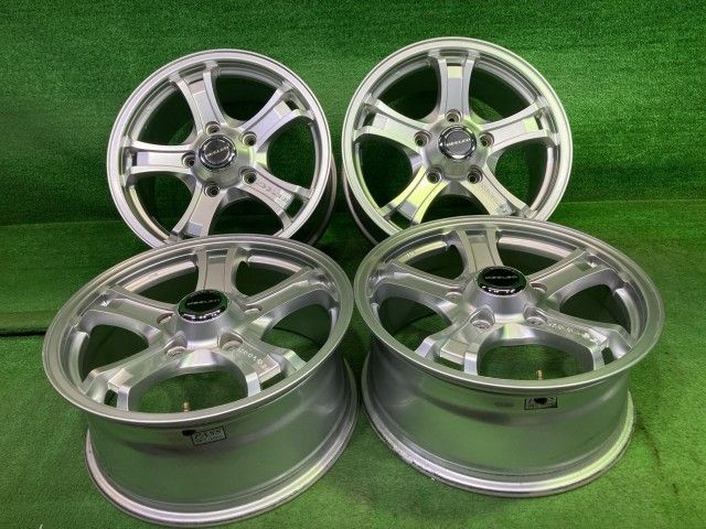 キーラー ﾗﾝｸﾙ100 ホイール アルミ シルバー 18インチ 8J 5穴 4本 150