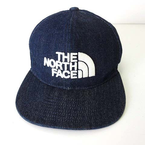ザノースフェイス THE NORTH FACE キャップ デニムキャップ 帽子 ロゴ 立体 刺繍 スナップバック KL インディゴブルー 白 ホワイト NNJ41805 ぼうし 国内正規品