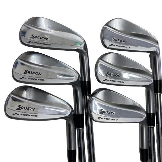 【中古】 ダンロップ SRIXON Z-FORGED 6S アイアンセット IR 純正特注シャフト (フレックスX) メンズ 男性用 右利き 右用 Cランク ゴルフクラブ
