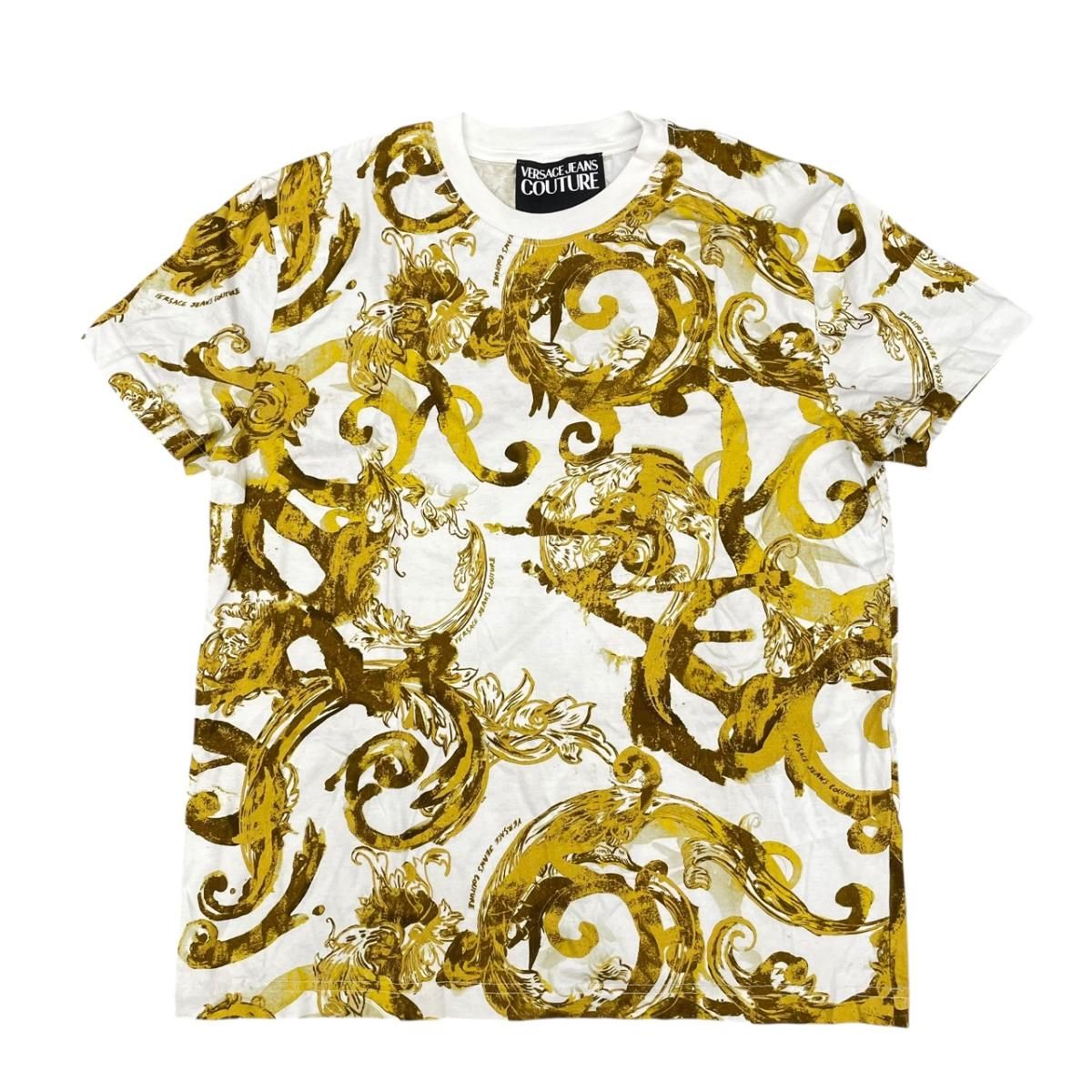☆ヴェルサーチ グラフィックTシャツ ホワイト 綿100％ Versace - メルカリ