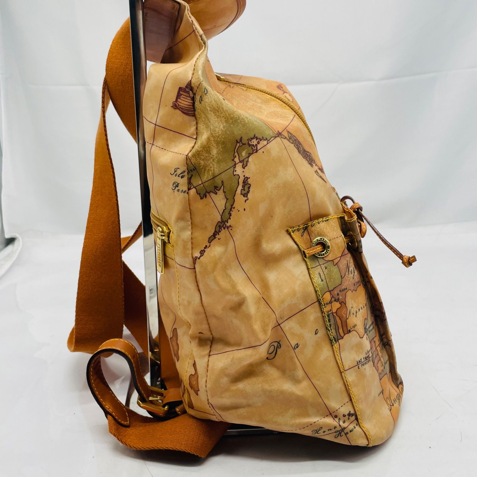 R/10 【中古品】PRIMA CLASSE プリマクラッセ ショルダーバッグ 巾着柄 