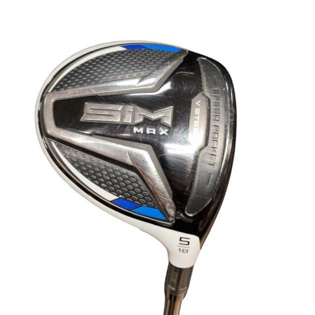 【中古】 テーラーメイド SIM MAX 5W フェアウェイウッド FW TENSEI BLUE TM50(FW) (フレックスR) メンズ 男性用 右利き 右用 Cランク ゴルフクラブ