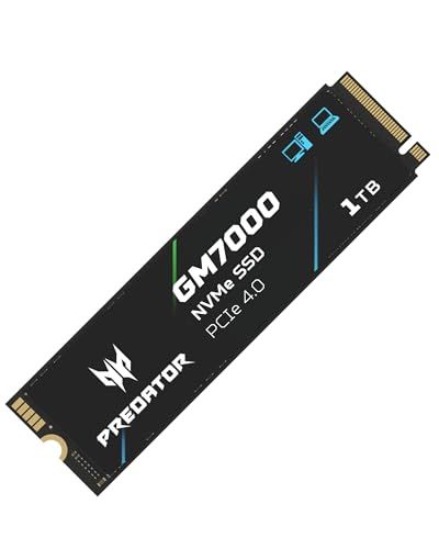 Acer Predator M.2 SSD 1TB GM7000 DRAMキャッシュ搭載 NVMe 2280 PCIe Gen4×4 超高速(最大読み取り：7400MB/s、最大書き込み：6700MB/s) 内蔵SSD PS5/PS5 Pro 5833560e