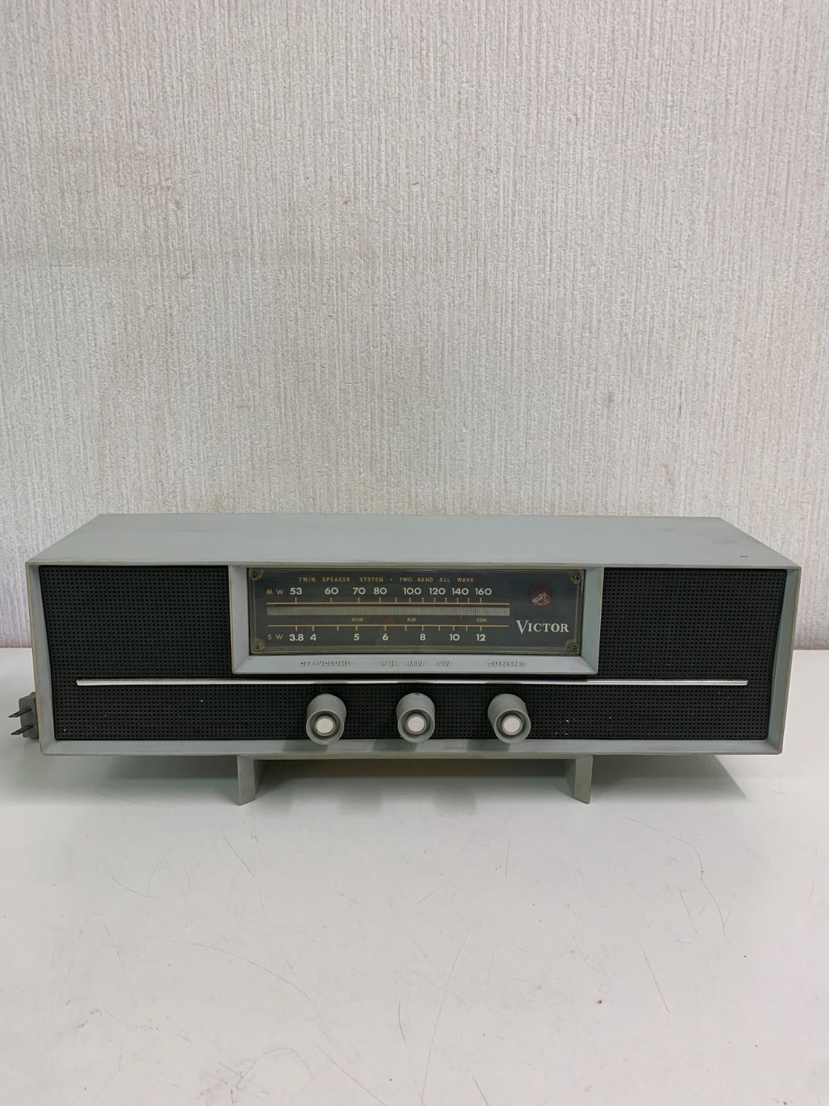 真空管ラジオ フォロー割対象商品】昭和レトロ ビクター 真空管ラジオ 5A-2218