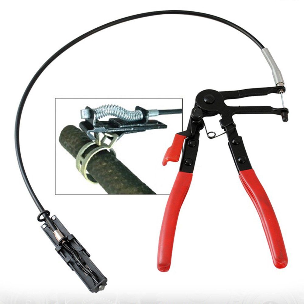 Zmart ケーブルタイプ ホース クランプ プライヤー フレキシブル ワイヤー 自動車用 ツール ホース クランプ 除去 ホースバンドプライヤー クランププライヤー ホースリムーバー ホース取り外し工具 配管工具 パイププライヤー ホースク 0ab468c0