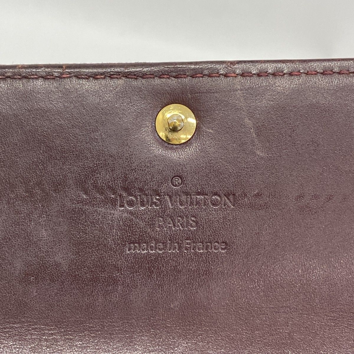 6ed4637-k】ルイヴィトン 長財布 ヴェルニ ポルトフォイユサラ M91521