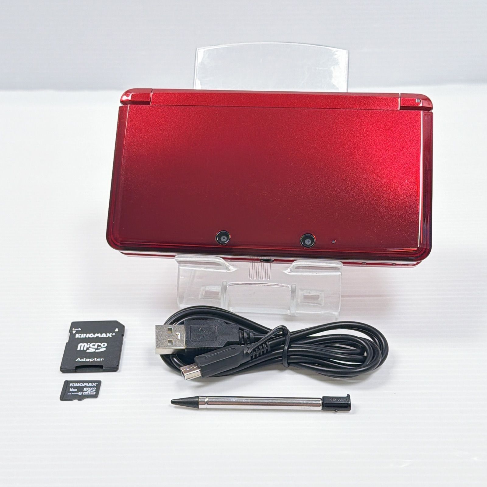ニンテンドー 3DS フレアレッド 遊べるセット 動作確認済み 良品 ds 3ds 3DS 任天堂 管理番号M1937
