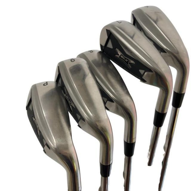 【中古】 つるや AXEL DI-X 5S アイアンセット IR NS PRO ZELOS 8 (フレックスS) メンズ 男性用 右利き 右用 Cランク ゴルフクラブ