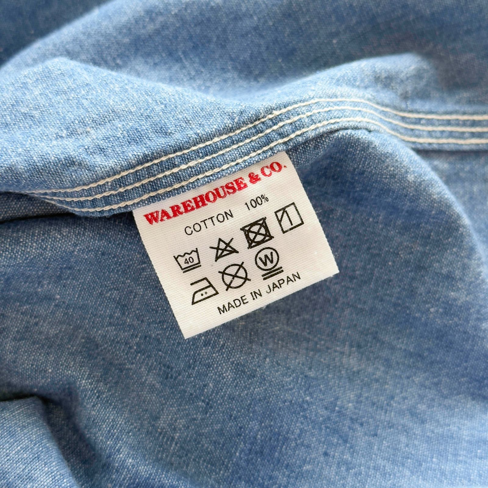 WAREHOUSE ウエアハウス CHAMBRAY SHIRTS サイズ36 シャンブレーシャツ 