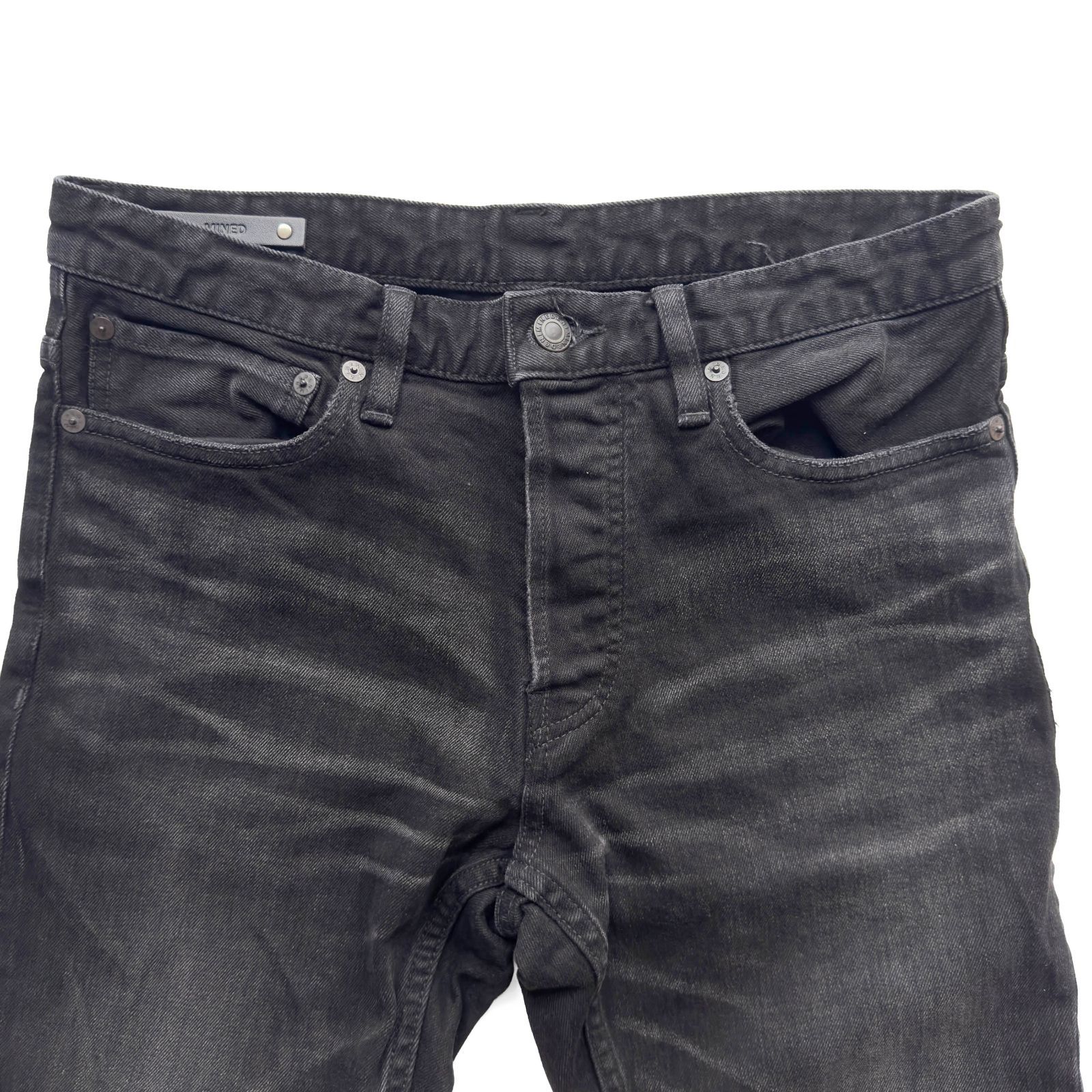 MINEDENIM マインデニム S.Slim STR 5pocket USD サイズ8 デニムパンツ ジーンズ ブラック